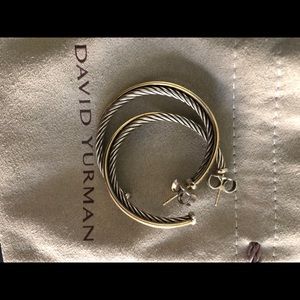 David Yurman L Crossover Hoops